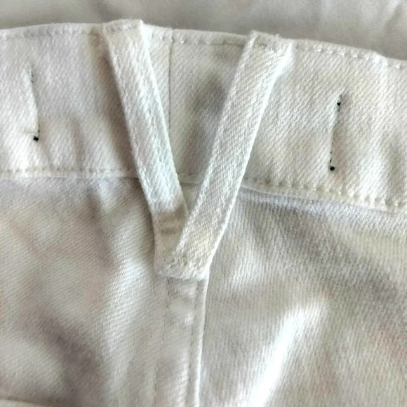 Veronica Beard Jeans  24 White Kate Skinny High Rise Snap Button side NEW - Picture 12 of 15